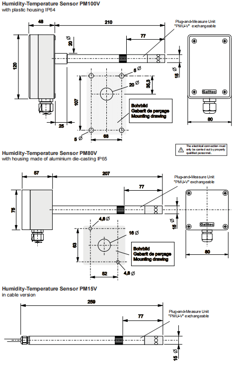 盖加美Galltec+mela PM-V型 温湿度变送器